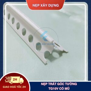 Nẹp trát góc tường TG10V có mũ