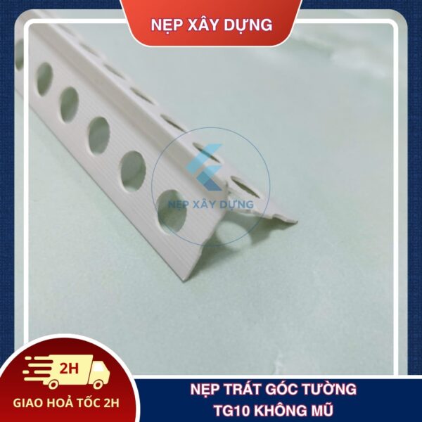 Nẹp trát góc tường TG10 không mũ