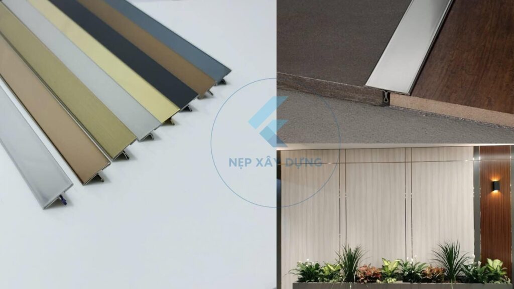Ảnh thực tế và thi công nẹp T inox