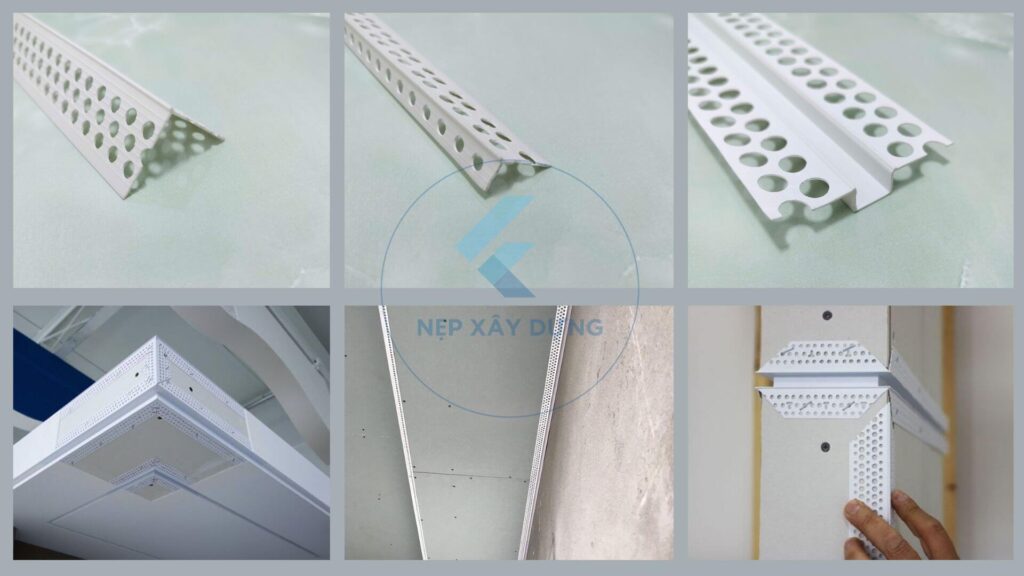 Ảnh thực tế và thi công nẹp nhựa thạch cao