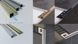 Ảnh thực tế và thi công thực tế nẹp inox góc ốp lát