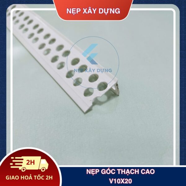 Nẹp góc thạch cao V10x20