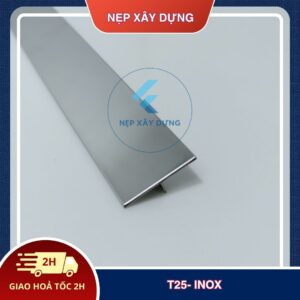 Nẹp inox 304 T25mm