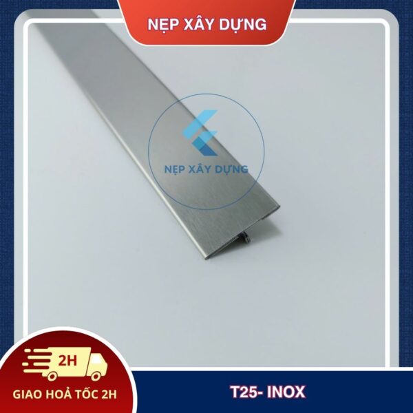 Nẹp inox 304 T25mm