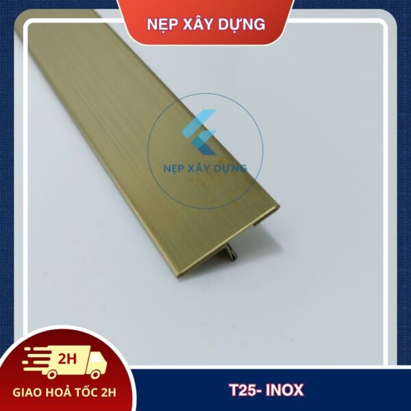 Nẹp inox 304 T25mm