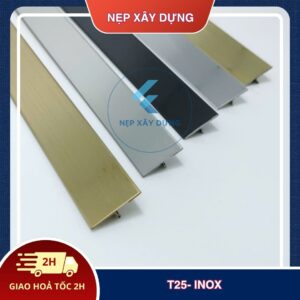 Nẹp inox 304 T25mm