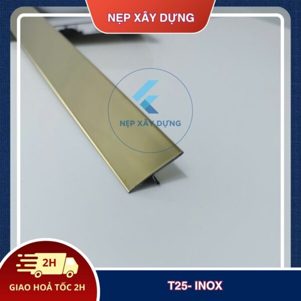 Nẹp inox 304 T25mm