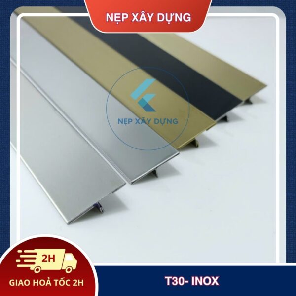 Nẹp inox 304 T30mm