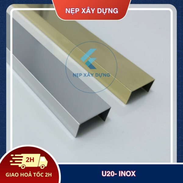Nẹp inox U20