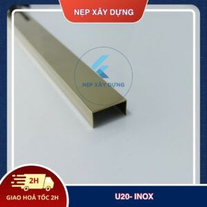 Nẹp inox U20