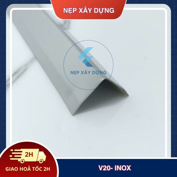 Nẹp inox v 304 20mm