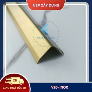 Nẹp inox v 304 20mm