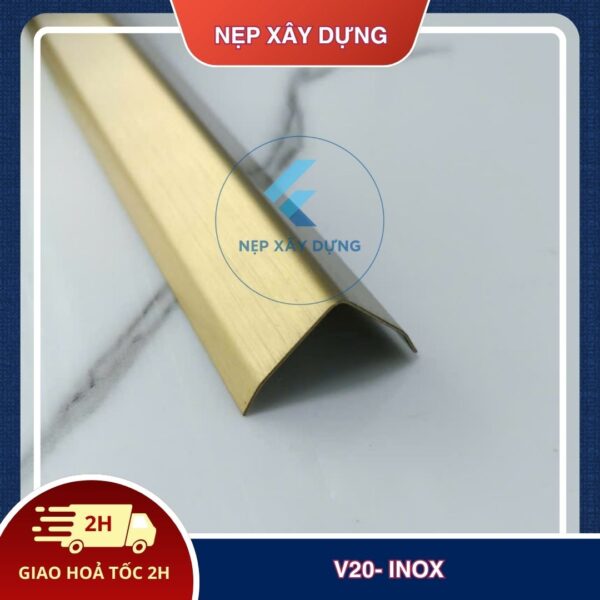 Nẹp inox v 304 20mm