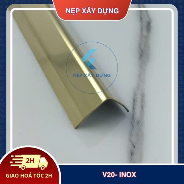Nẹp inox v 304 20mm