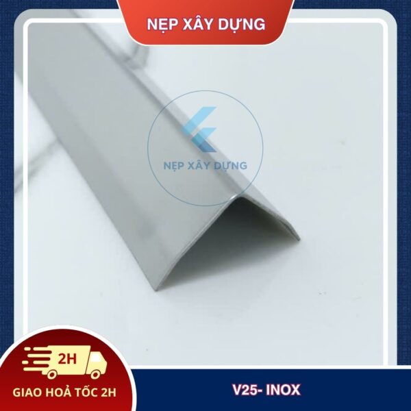 Nẹp inox v 304 25mm