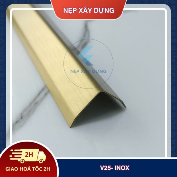 Nẹp inox v 304 25mm