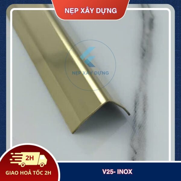 Nẹp inox v 304 25mm