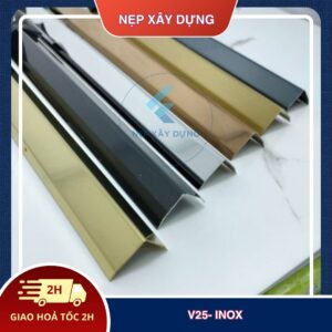 Nẹp inox v 304 25mm
