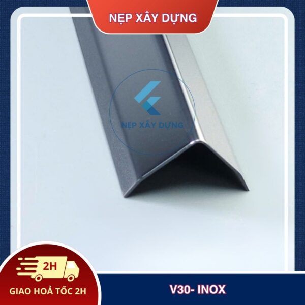 Nẹp inox v 304 30mm