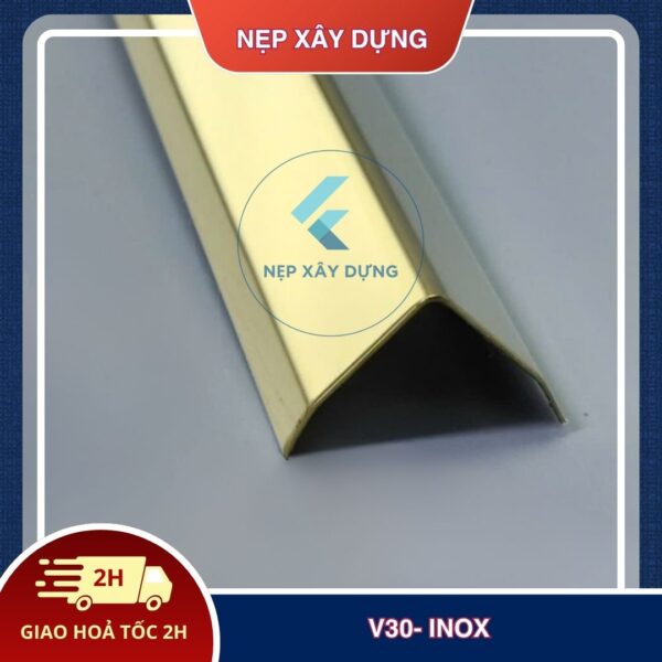 Nẹp inox v 304 30mm