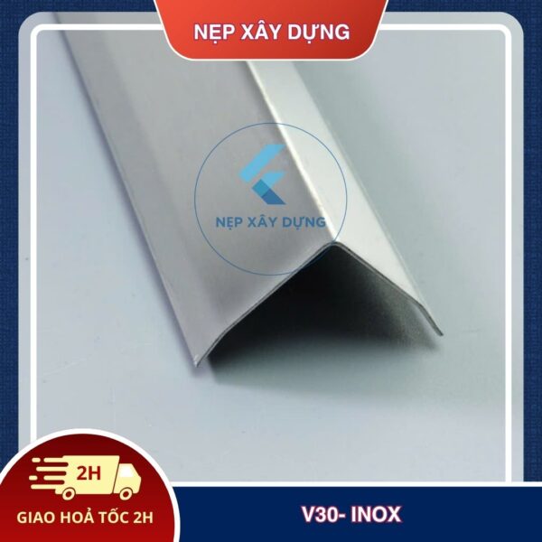 Nẹp inox v 304 30mm