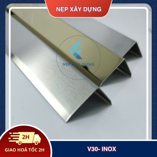 Nẹp inox v 304 30mm
