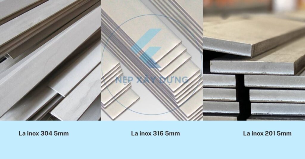 các loại nẹp la inox trên thị trường