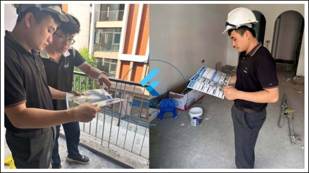 Hình ảnh tư vấn thi công nẹp nhựa