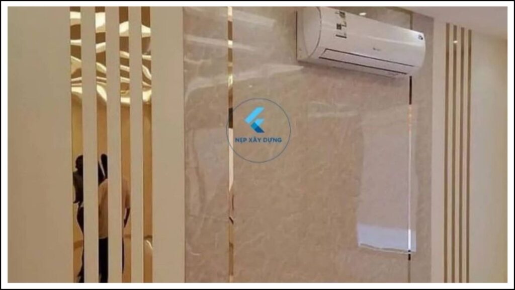 Nẹp la inox trang trí phòng khách