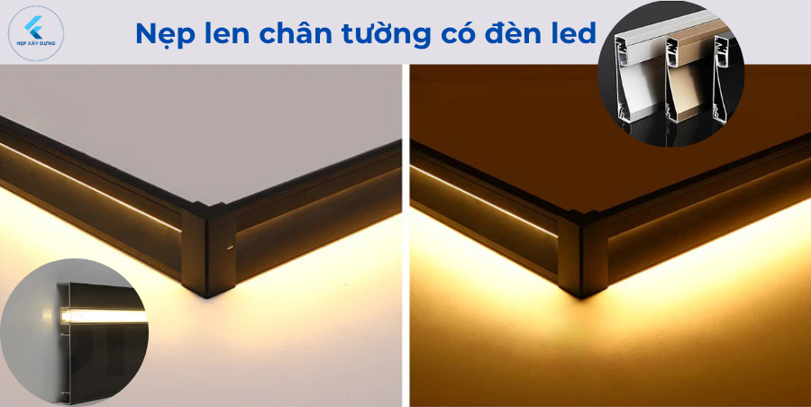 Len chân tường inox