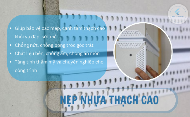 Nẹp nhựa PVC Thạch cao