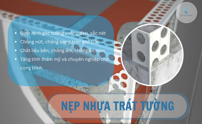 Nẹp nhựa PVC trát tường