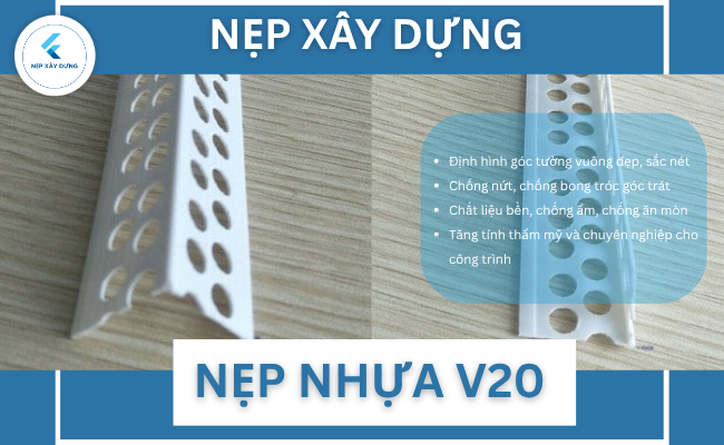 Nẹp nhựa V20