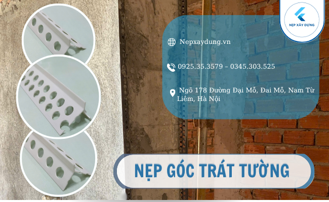 nẹp góc trát tường