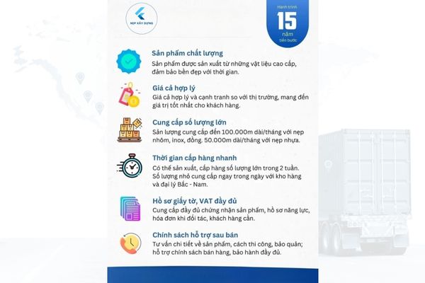 Nẹp xây dựng uy tín chất lượng