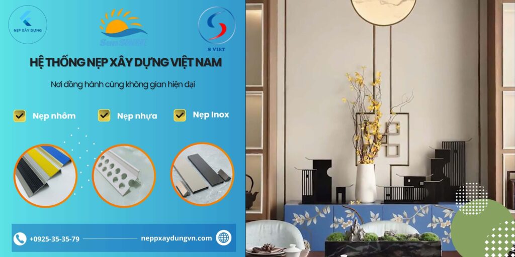 Banner trang giới thiệu nẹp xây dựng
