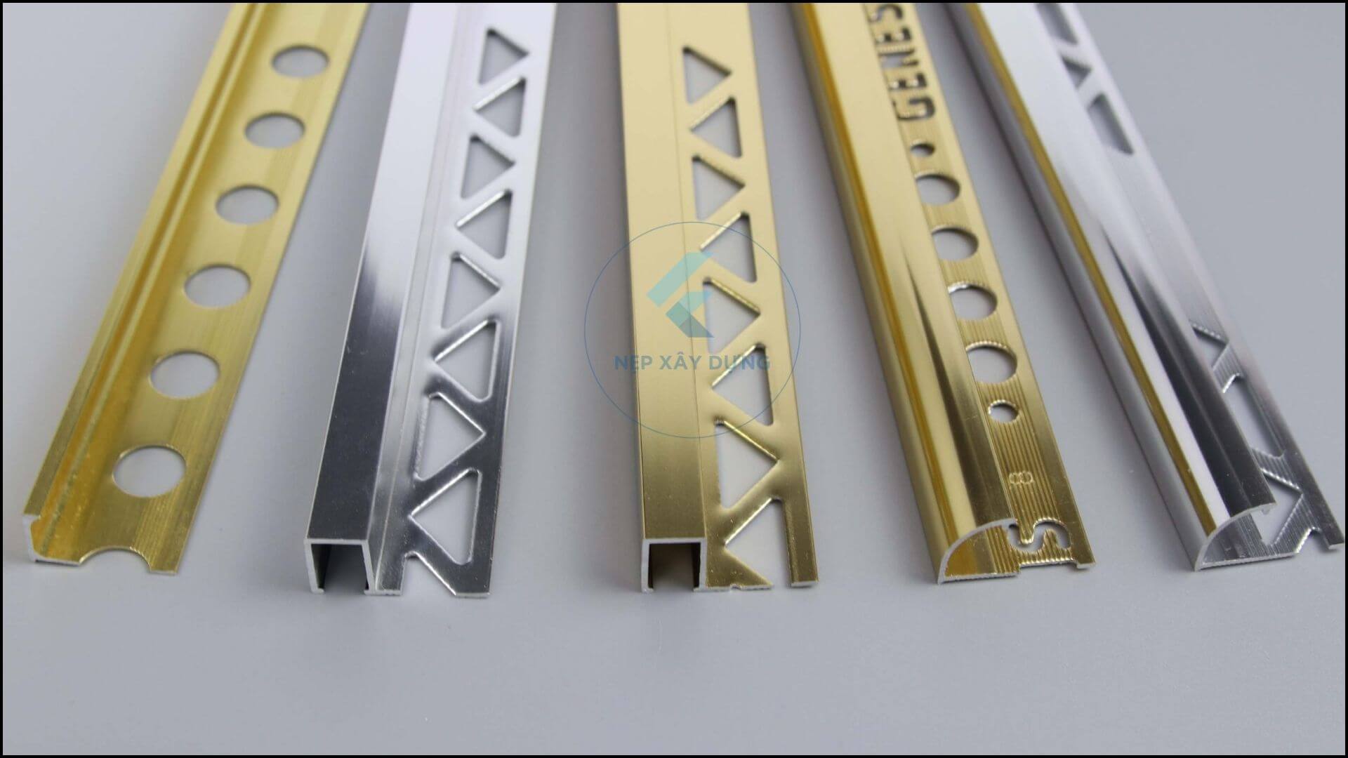 Màu sắc nổi bật của nẹp nhôm góc ốp lát