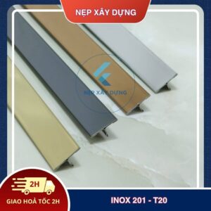 Nẹp inox 201- T20 tổng hợp màu sắc