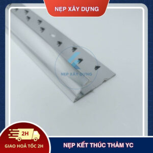 Nẹp kết thúc thảm YC màu bạc bóng