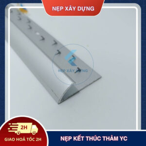 Nẹp kết thúc thảm YC màu bạc mờ