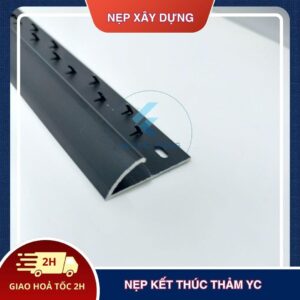 Nẹp kết thúc thảm YC màu đen mờ