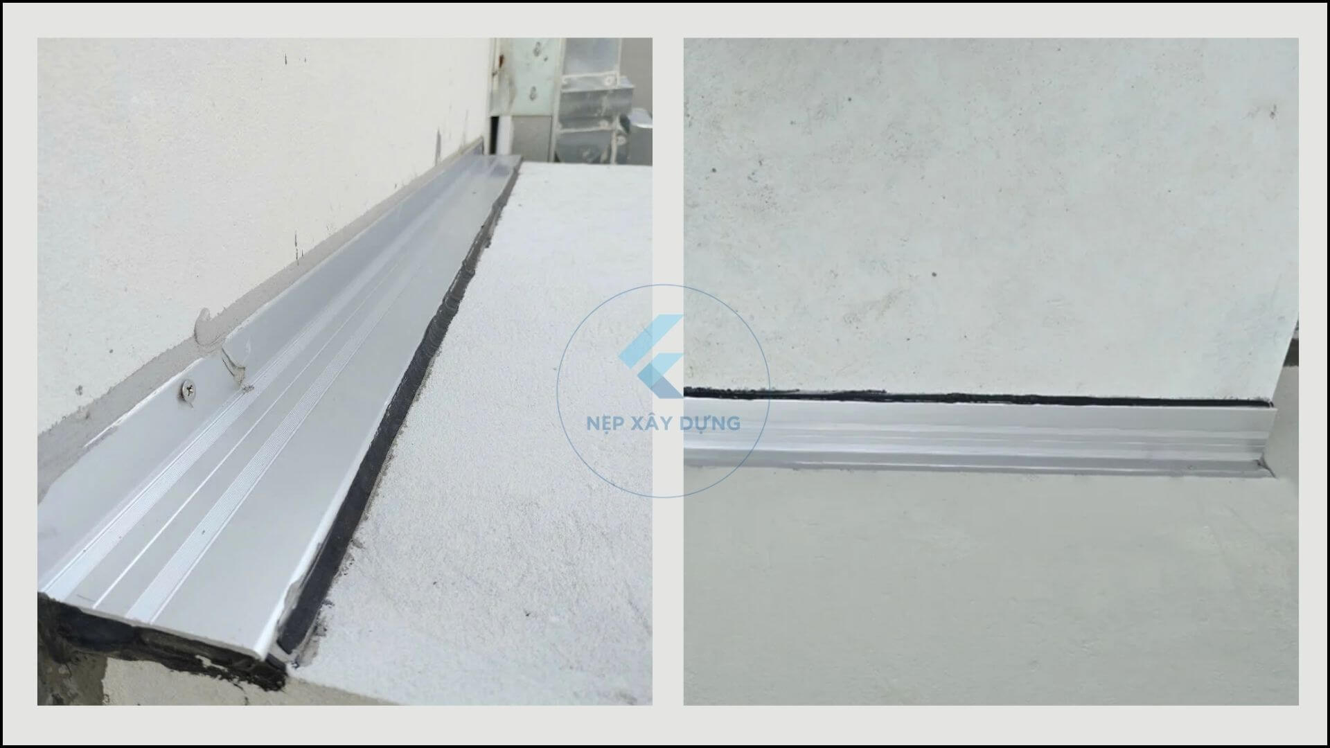 Nẹp khe co giãn che đi khuyết điểm khe hở