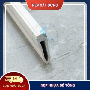 Nẹp nhựa bê tông mặt cắt cận cảnh