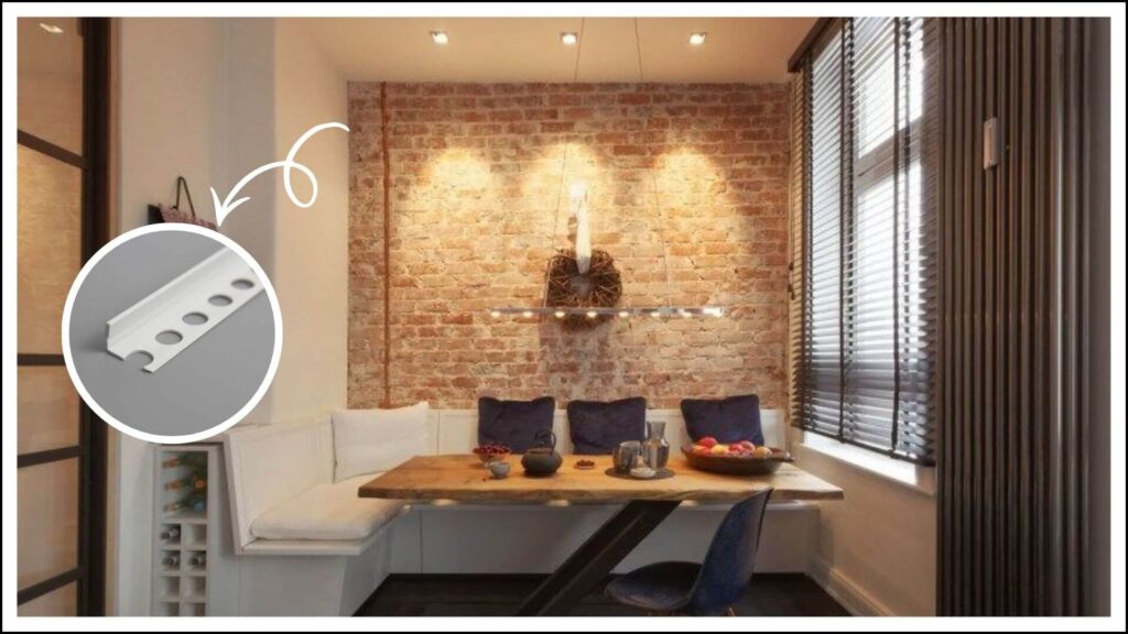 Hình ảnh nẹp chặn vữa làm tăng thẩm mỹ cho công trình