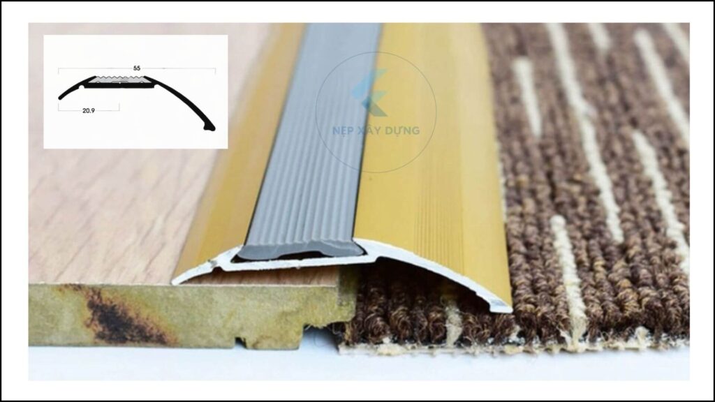 Hình ảnh nẹp chênh cốt NOP và mặt cắt