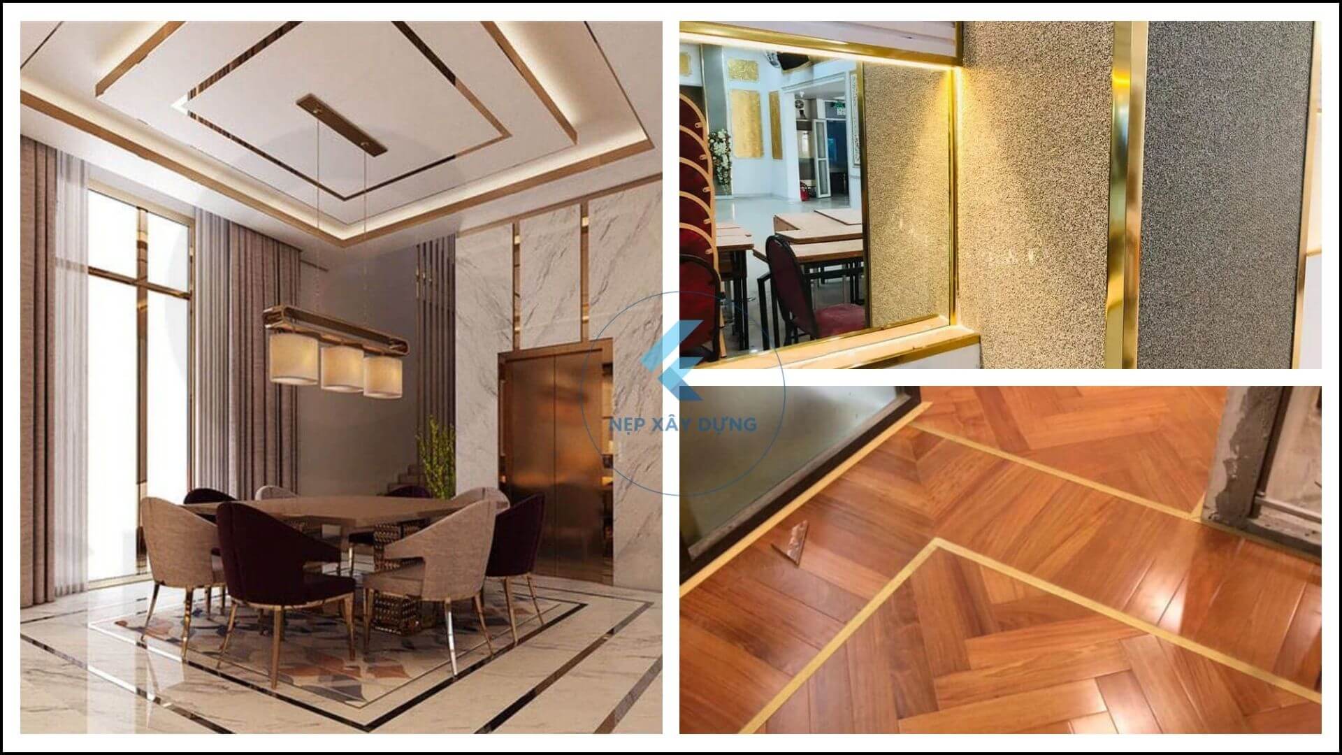 Hình ảnh ứng dụng của nẹp inox 201