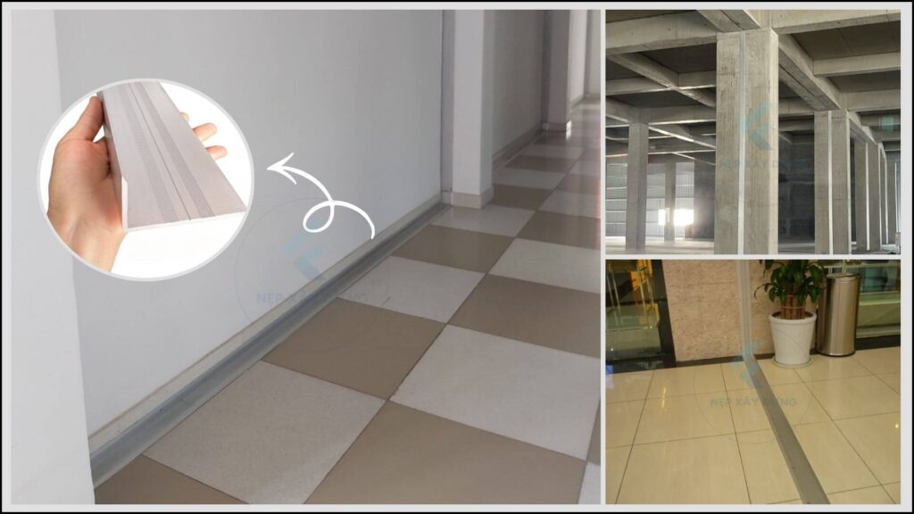 Hình ảnh ứng dụng của nẹp khe co giãn