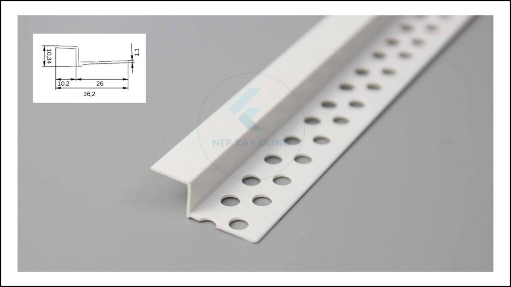 Nẹp khe trần thạch cao chữ Z và hình ảnh mặt cắt