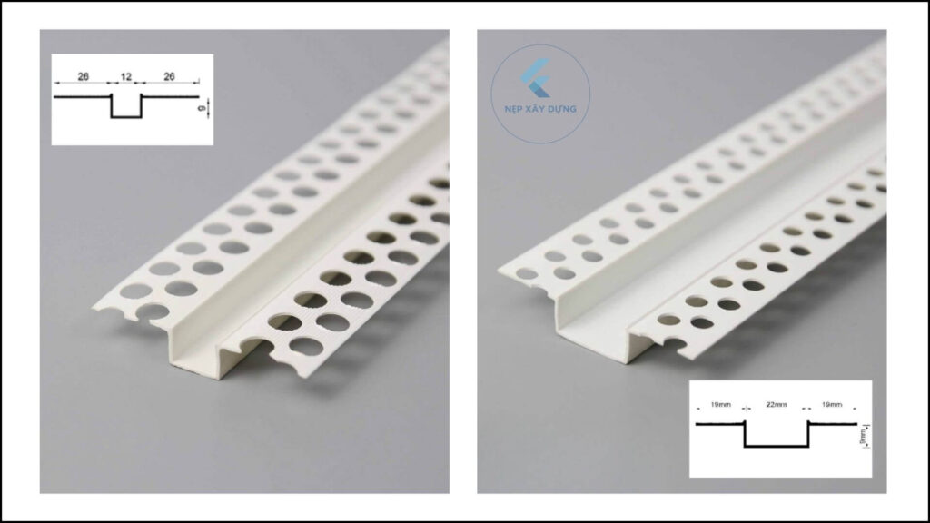 Nẹp ron âm trần thạch cao chữ U