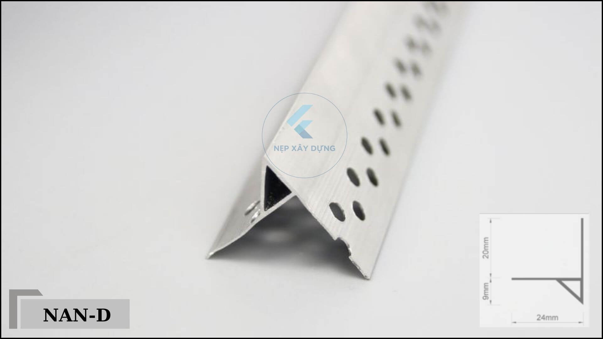 Hình ảnh nẹp nhôm ngắt nước dưới